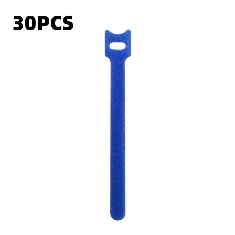 10/30/50pcs Releasable Cable Organizer Ties Mouse Earphones Wire Management Nylon Cable Ties Reusable Loop Hoop Tape Straps Tie