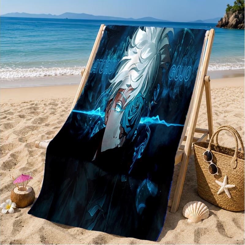 Jujutsu Curse Battle Beach Towel, Microfiber Beach Towel, Perfect For Pool, Beach, Travel, Home Decor Beach Party Fan gifts