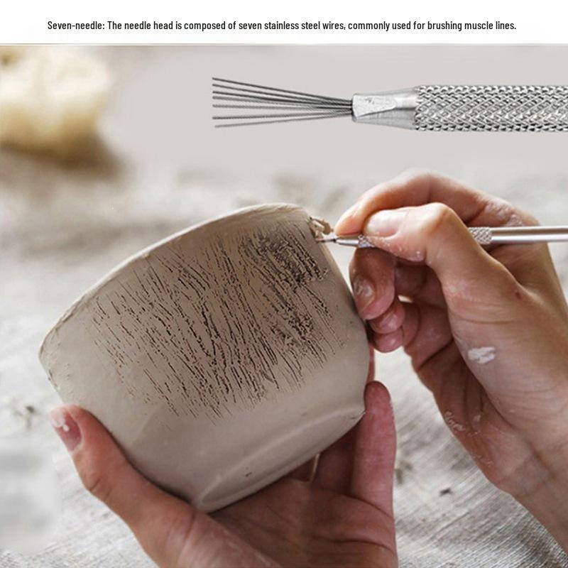 Polymer Clay Sculpture Tool Set: Super Light Clay, Needle & Knife for DIY Figures