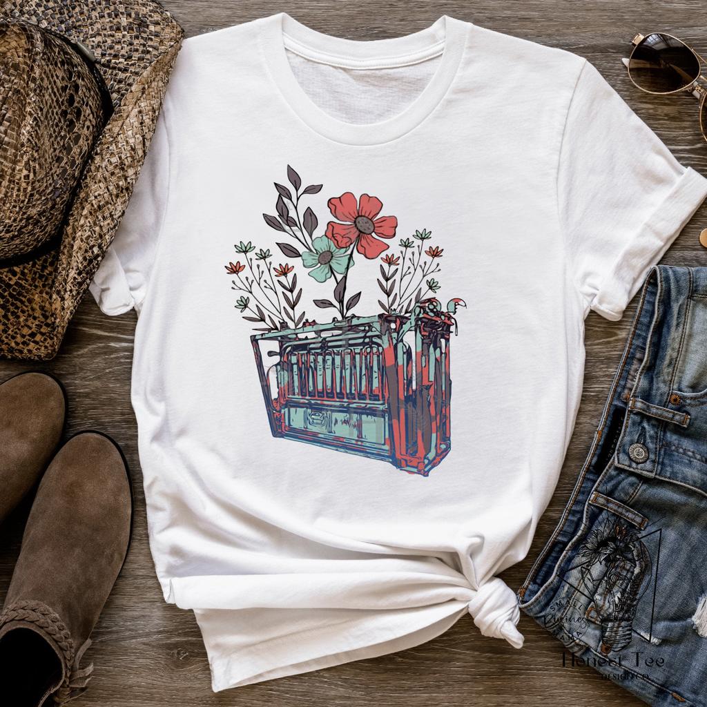 Harajuku Funny 90s Style Fashion T-shirt Casual Women's Nashville Shirt Pattern T-shirt Clothing Summer Short Sleeve Women's T-s