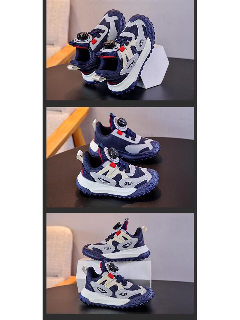 Nuevas Zapatillas Deportivas de Cuero Impermeables 2025 para Niños - Suela Blanda, Tallas Mediana y Grande, Primavera/Otoño