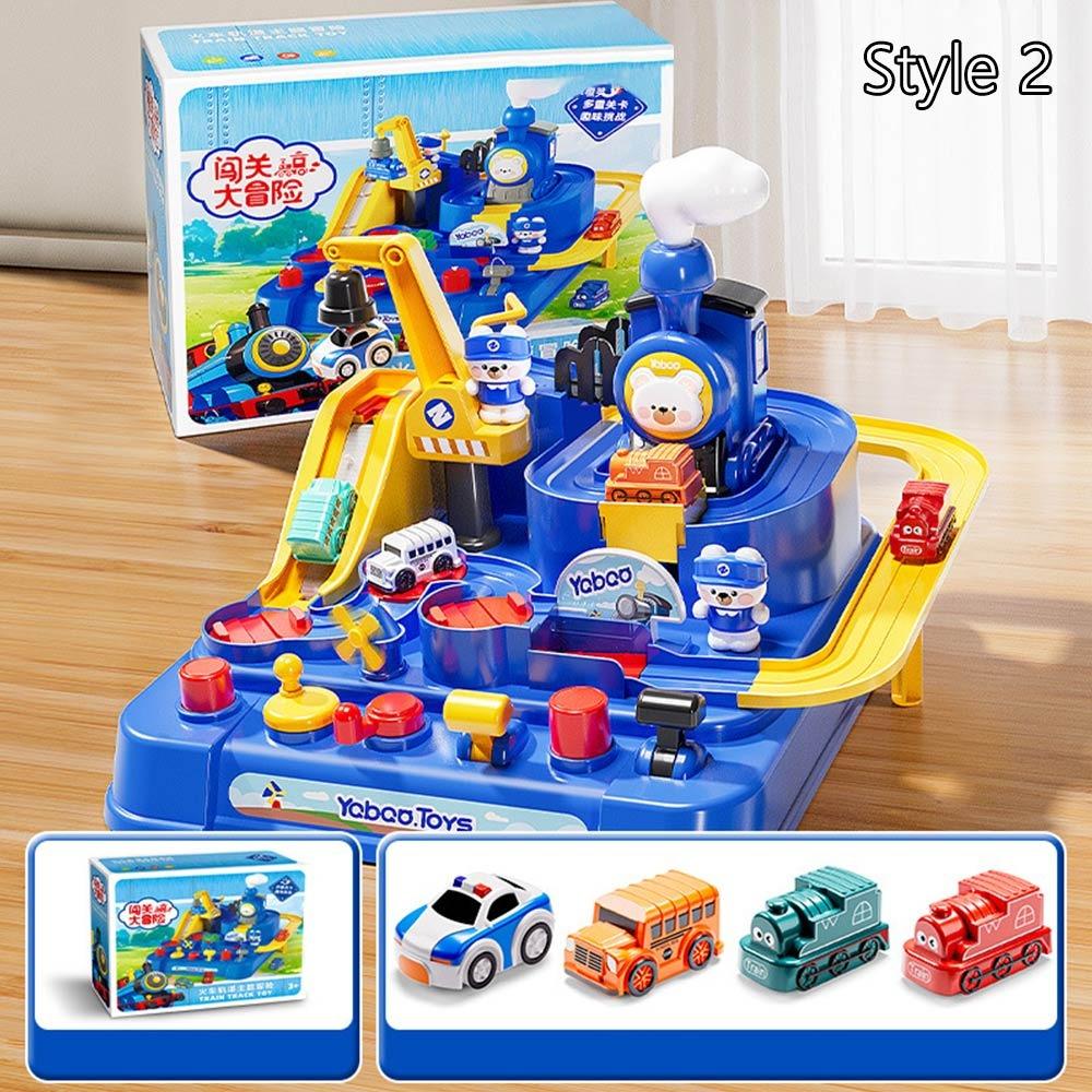 

Пластиковая Модель Обучающие Игрушки Парковочная Игра Трек Приключенческая Игра Гоночная Железная Дорога Семейная Игра Style 2