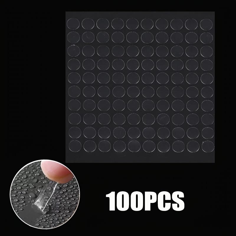 100 200 1100 Pcs 10mm Round Fully Transparent Double-Sided Adhesive Dots for Crafts Home Decor Balloon Party Setup