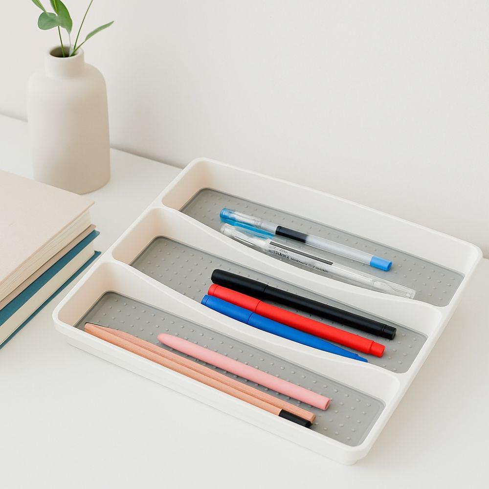 Non-Slip Utensil Organizer Tray Space-Saving Kitchen Drawer Organizer  Kitchen Drawers