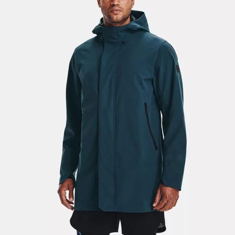 Under Armour Rush Series Shell Training Long Sleeve Jacket Men Jackets Blue 1364904-413
