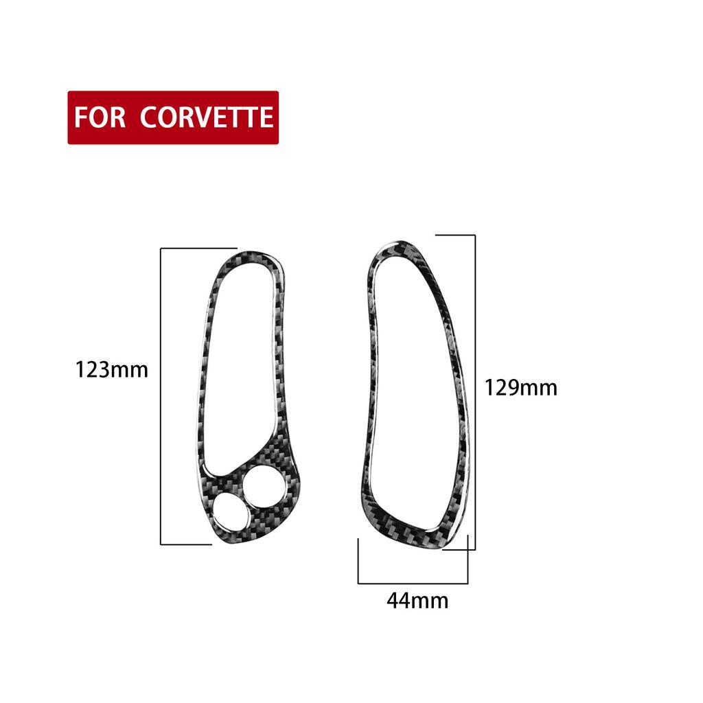 Carbon Fiber Car Accessories Speedometer Side Panel Modified Interior Trim Cover Sticker For Chevrolet Corvette C5 1998-2004