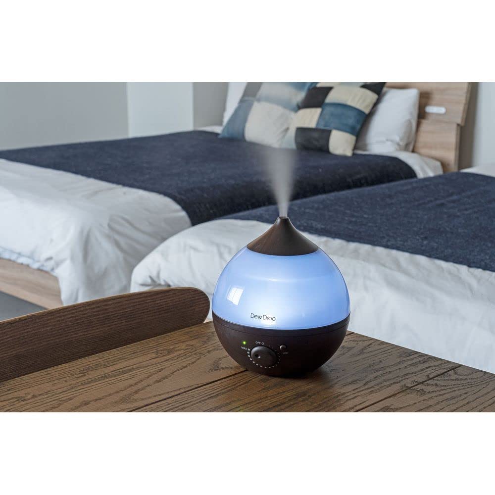Three Up Aroma Ultrasonic Maximum Humidification Capacity of Suitable for Dewdrop Dark Humidifier, 1.8L Capacity, 270ml/h, 6-Tatami Rooms, M, Wood,