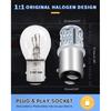 1157 LED Bulb Red for Tail Lights Brake Lights Super Bright 2057 2057A 7528 BAY15D 2357 LED Bulb Replacement for Tail Stop Brake Signal Running
