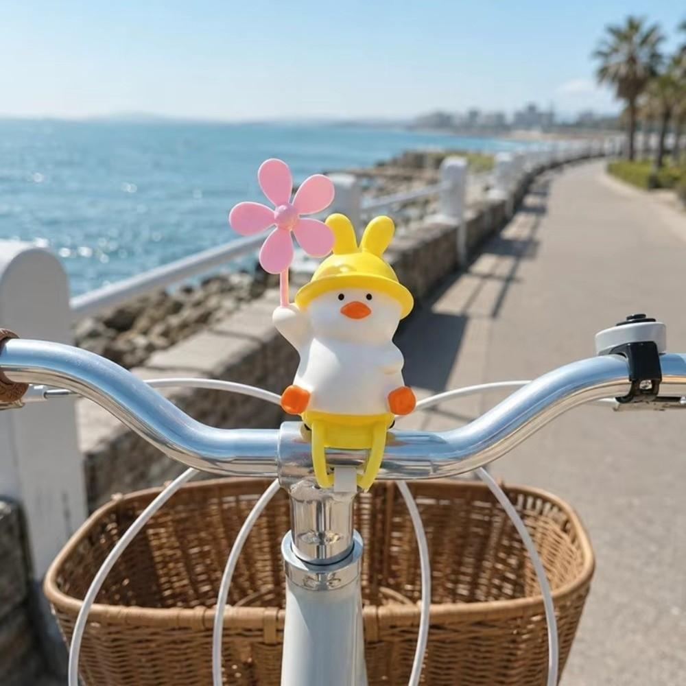 Yellow Windmill Duck Pendant Hanging Installation Baby Cart Decoration Bicycle Ornament Kids