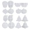Silicone Halloween Skull Coaster Resin Casting Mold Quicksand Christmas Tree Snowflake Cup Mat Mold Home Decor Art Craft