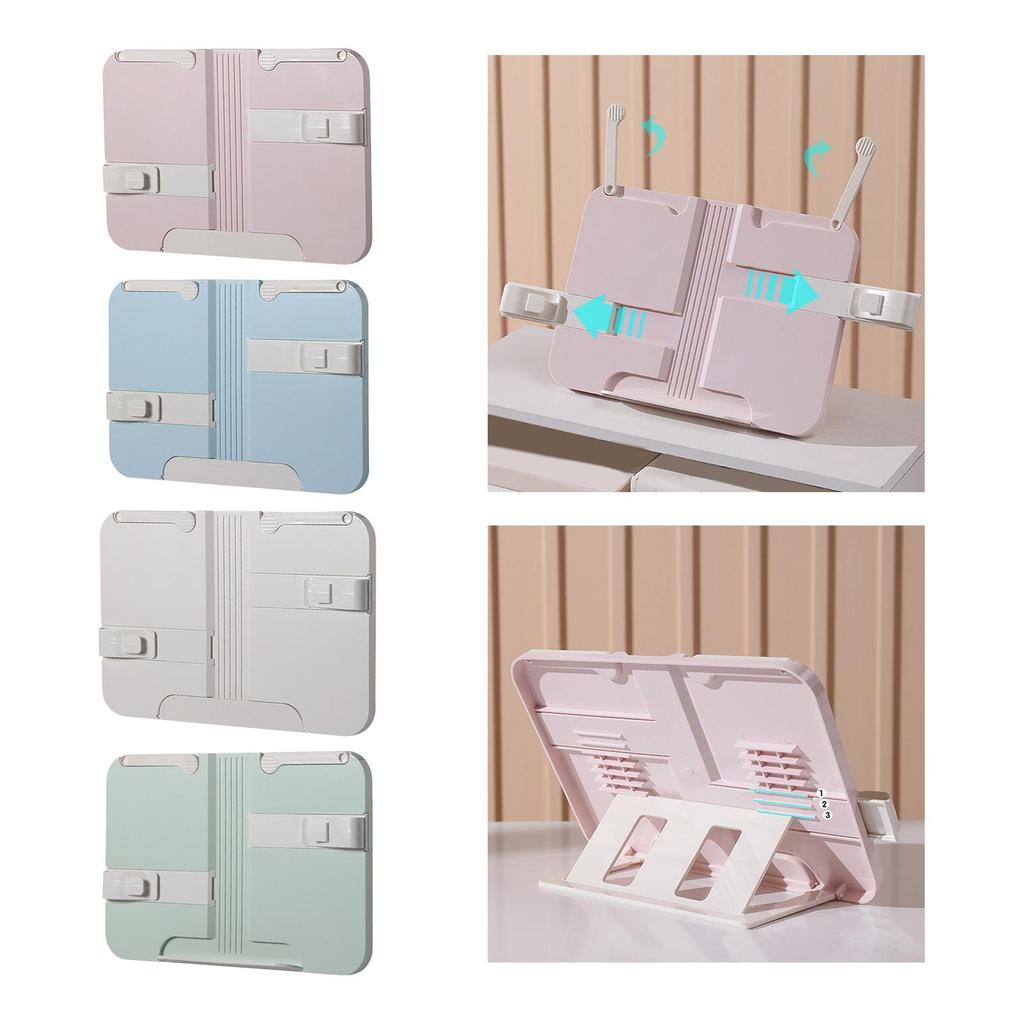 Book Holder for Table Use, Foldable Stand Reading and Recipes