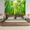 Delur Forest Pathway Tapestry Sunset Tropical Rainforest Nature Tree Tapestry Wall Hanging Sunrise Scenic Natural Green Landscap
