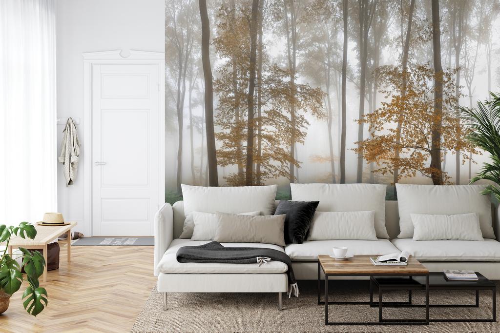 Photomural Forest In Fog Smooth Vinyl 180x120