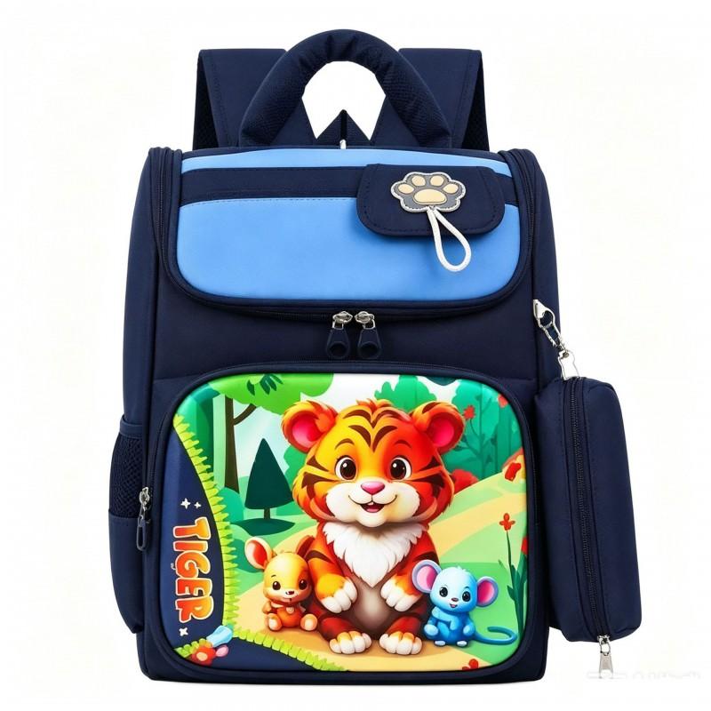Kids 3D Hardshell School Backpack With Cartoon Design - Lightweight Ergonomic Bag Elementary Students