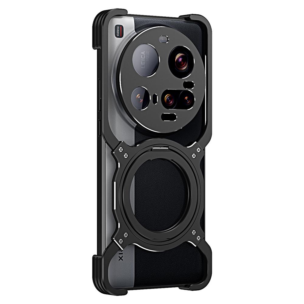 For Xiaomi 15 Ultra Case Kickstand Metal Bumper Magnetic Phone Cover
