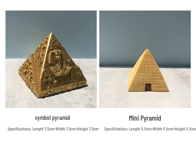 Xianci Ägyptisches Figurenset: Pyramide, Sphinx, Obelisk, Mumie und Pharao-Dekor für Kinderzimmer.