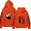 Jujutsu Kaisen Gojo Satoru Double-Sided Hoodie Anime Sleeve Print Long Sleeve Casual Manga Graphic Hooded Pullover Sweatshirt