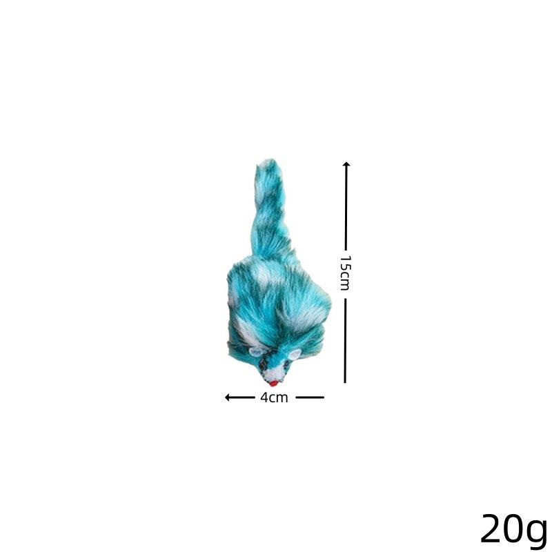 Plush Mouse Cat Teaser Toy for Self-Play