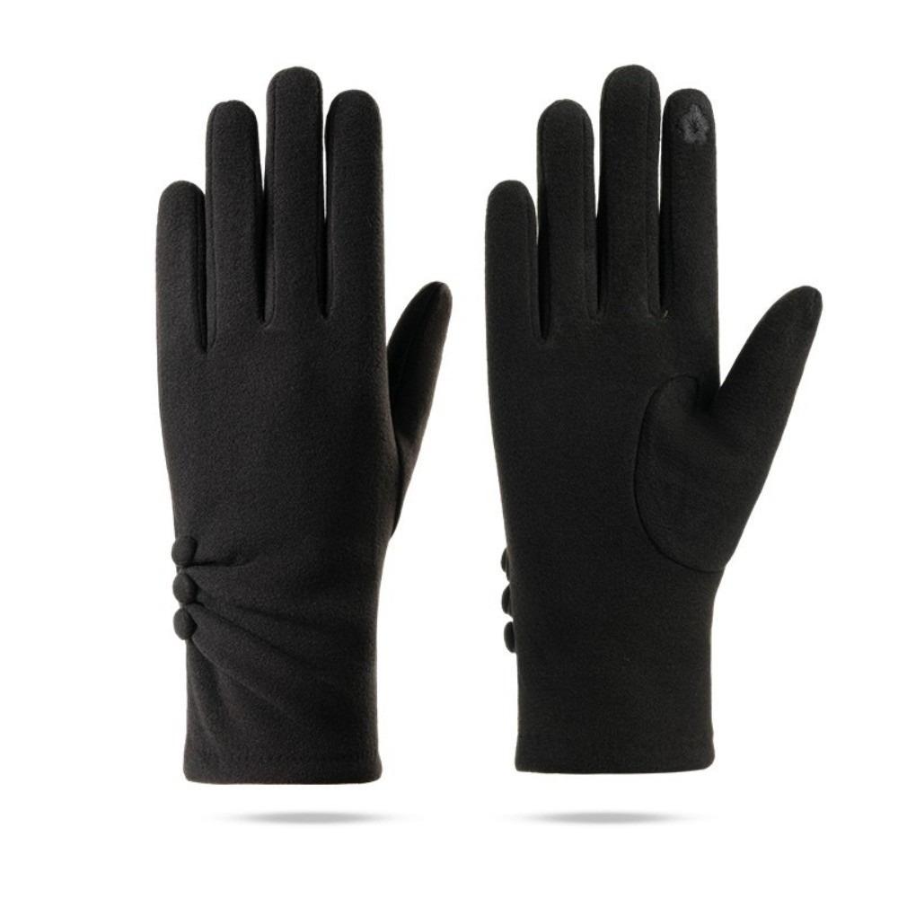 Velvet Winter Cycling Gloves Soft Suede Gloves Gift Women Mittens  Girls