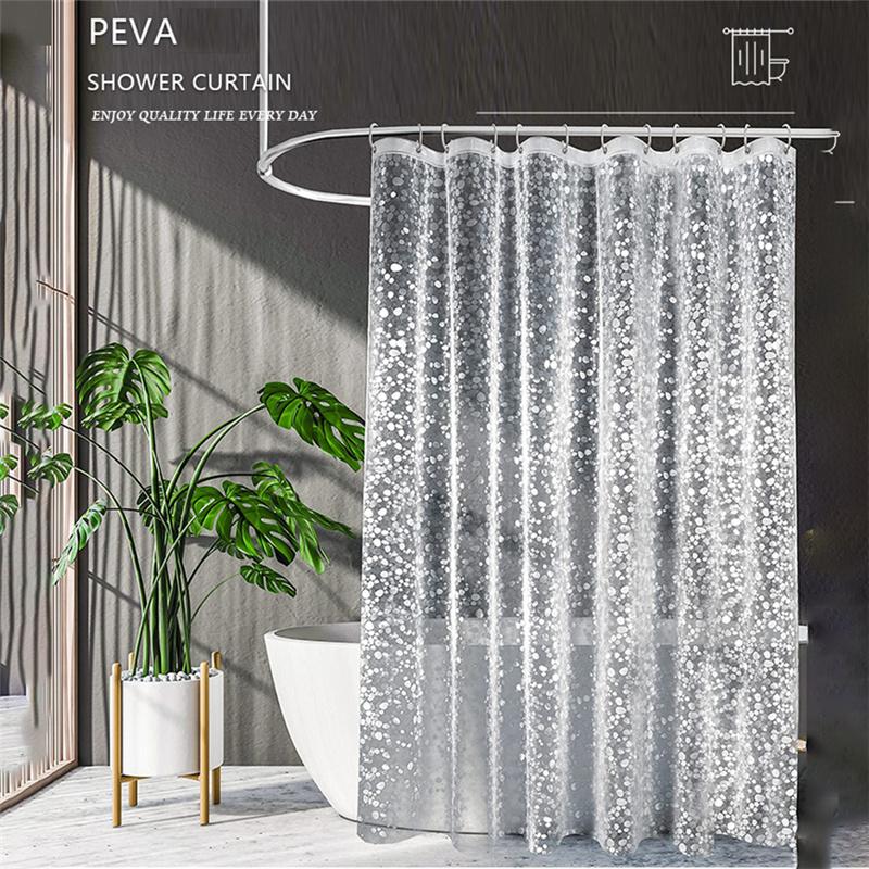 

3D печатная занавеска для душа PEVA, утолщенная водонепроницаемая устойчивая к плесени перегородка для ванной комнаты, универсальная занавеска