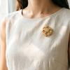 Yousheng Brooch Pin Hollow 3D Football Design Lightweight Zinc Alloy Pin Coats Suits Sweaters Dresses Badge Sports Team Collection Jewelry Gift