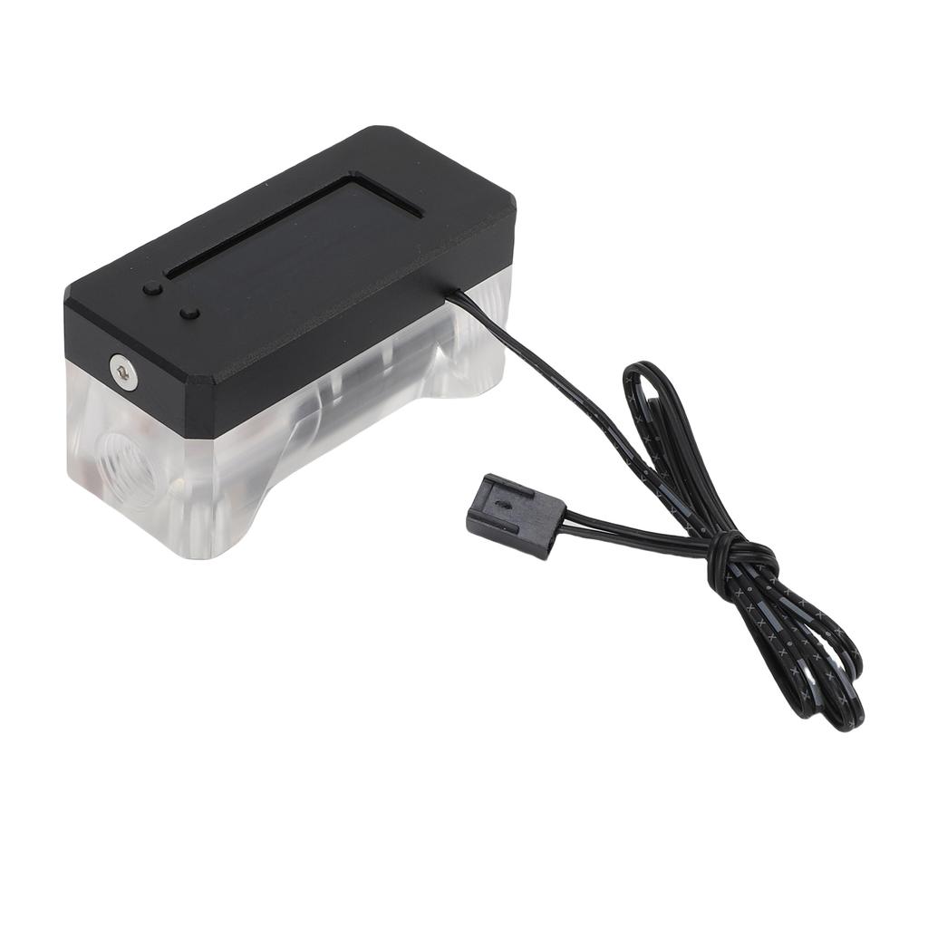 Water Cooling Flow Meter Alarm Multifunctional Aluminum Alloy and Acrylic High Temperature Low RPM Electronic Water