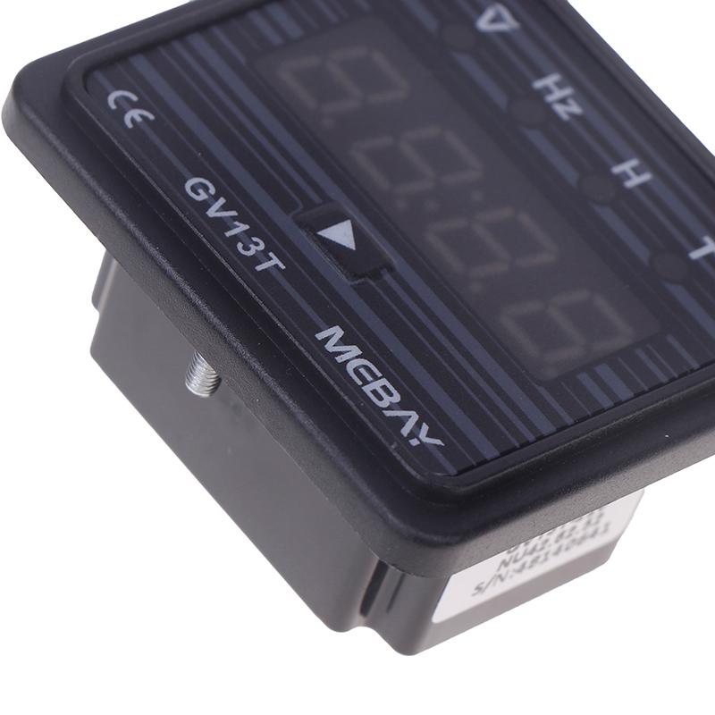 GV13T Diesel Generator Digital Display Instrument Voltmeter Frequency Hour Test Panel Meter AC220V AC380V