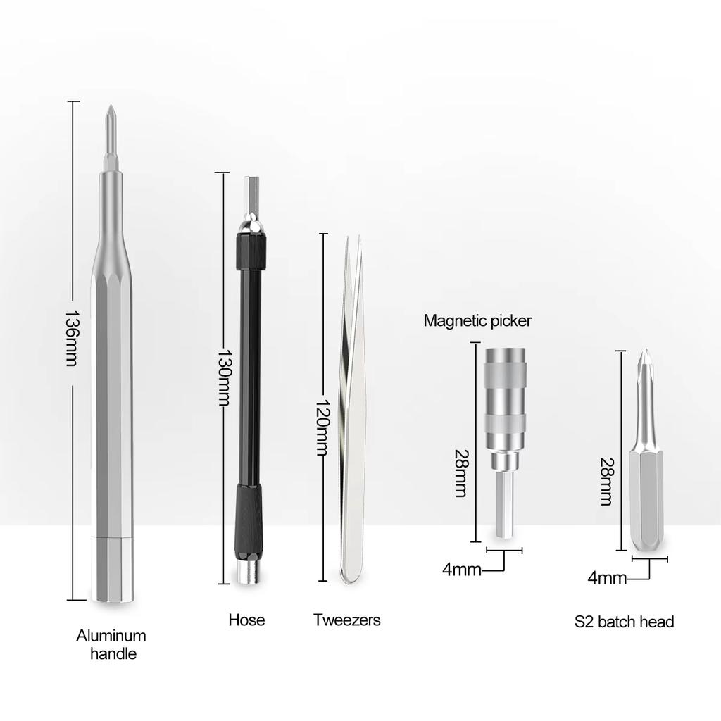 LAOA 66-in-1 Hand-Powered Precision Screwdriver Set with Hard Case for Cell Phones Computers Small Appliances- Customizable