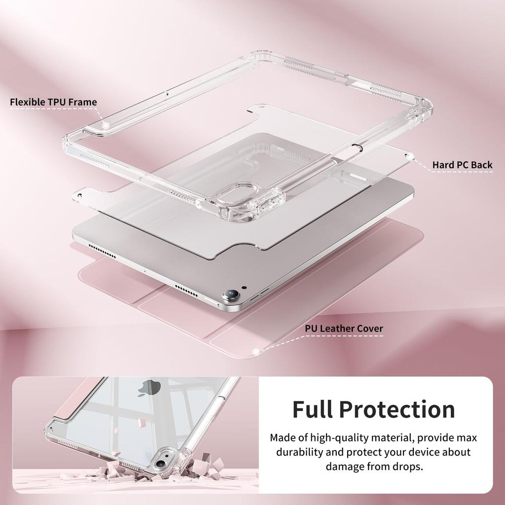 Cases for iPad 11 (A16) - 2025 11-inch , Ultra-thin TPU , with Pen Slot
