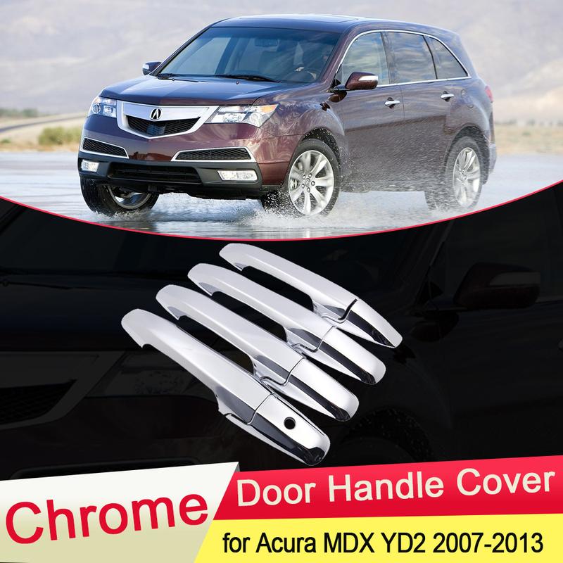 for Acura MDX YD2 2007 2008 2009 2010 2011 2012 2013 Chrome Door Handle Cover Trim Catch Car Cap Protection Accessories Garnish