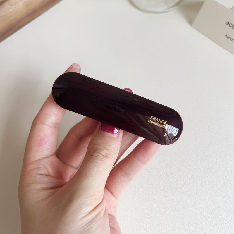 Vintage taisnstūrveida acetāta matu sprādze, Elegants