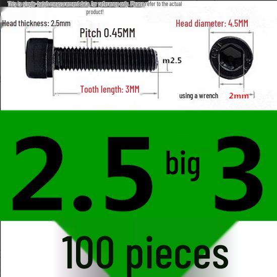 High-Strength Grade 12.9 Internal Hex Head Screws M1.4-M20