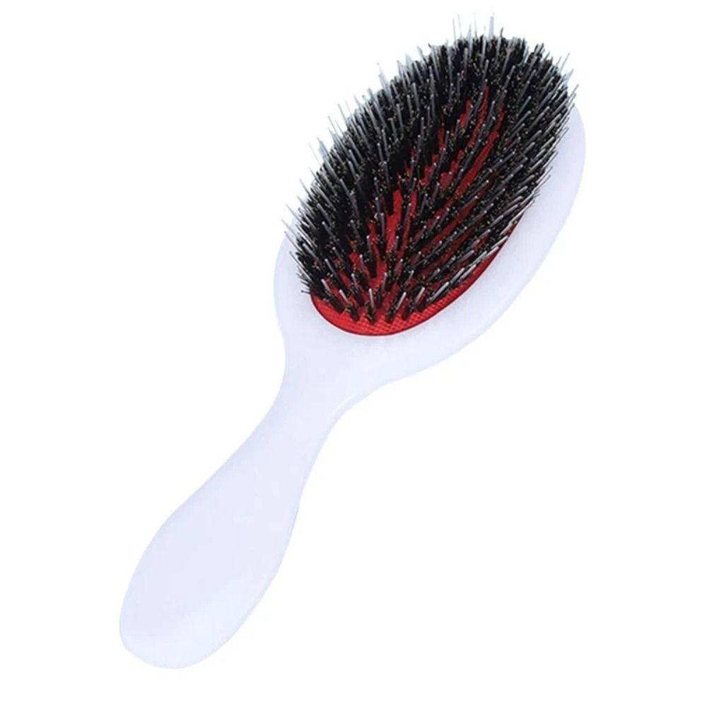 Nylon Bristle Hair Brush Mini Size Detangling Comb Portable Scalp Massager Styling Tool