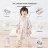 Baby Bamboo Cotton Anti-Startle Sleep Sack (1-3 Years) - All Seasons, Double Layer, Anti-Kick, Air-Conditioned Room Quilt