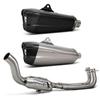TMAX Motorcycle Modified Exhaust Pipe: Stainless Steel Front, Carbon Fiber, Laser Engraved (Fits 2017-2024 Models)