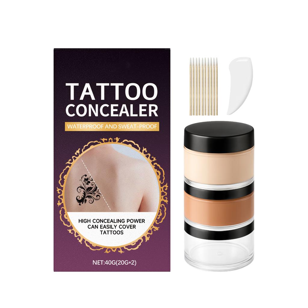 Il Set Correttore Soft Mist È Adatto Per Coprire Varie Aree Della Pelle Come Tatuaggi Locali, Segni Di Nascita. È leggero, aderente e non pesante.