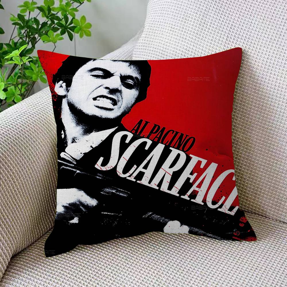 

Classic Movie Scarface Personalized Picture Text Home Decorative Pillows Household Gifts 45x45cm 12x12Inch