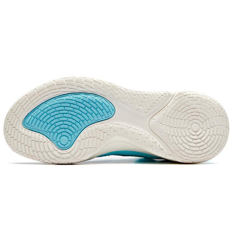 New Anta Water Flower 1 KT Cushioning Anti Slip And Wear Resistant Mid Top Performance Basketball Shoes Men's Blue White 11921688-1