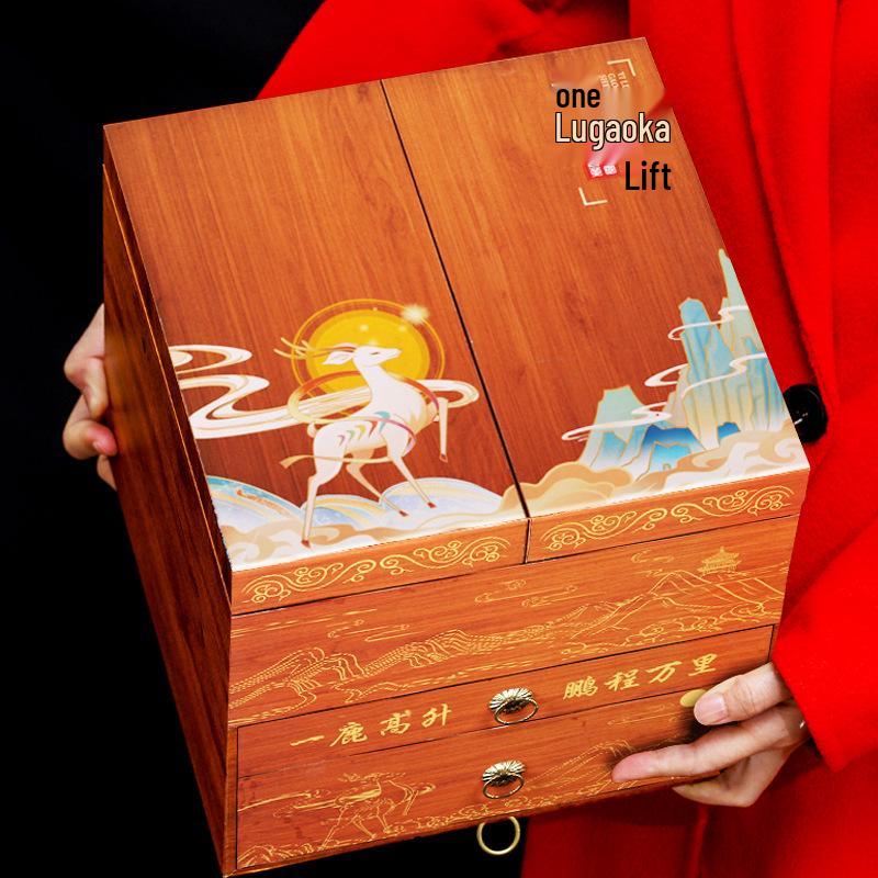 Da Hong Pao & Rou Gui Oolong Tea Gift Box with Chen Pi and Fuding White Tea