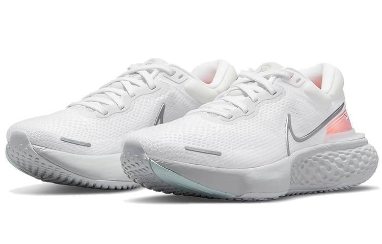 Nike ZoomX Invincible Run Flyknit White Pure Platinum Chile Red CT2228-102