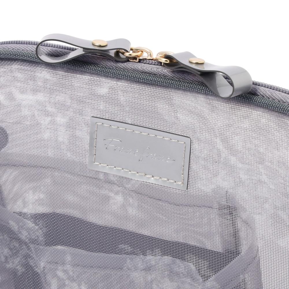 Franc Franc Japan Classic Flower Mesh Tool Stand Pouch Dark Grey