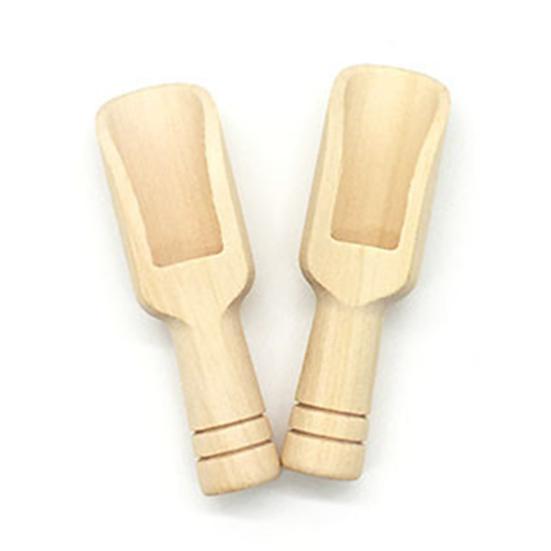 Holzlöffel Holz Umweltfreundlich Wiederverwendbar Klein Badesalzlöffel Zubehör für Zuhause