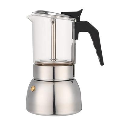 Luxury Italian Coffee Maker-Stainless Steel Moka Pot With, Stovetop Espresso Machine (4/6/9 Cup) Perfect Gift for Coffee Lovers