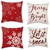 Popular Christmas Pillowcases for Holidays Santa Claus Linen Home Decoration Pillowcases
