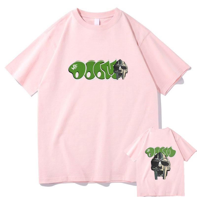 Rapper Mf Doom Madlib Madvillain Maske Grafik T-Shirts Herrenmode Vintage Trend T-Shirts Herren Damen Hip Hop Übergroßes T-Shirt