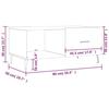 VidaXL Table basse Blanc brillant 90x50x40 cm Bois d'ingénierie 829230
