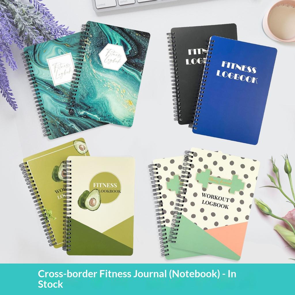 Henry Ciano Fitness Training Budget Planner Loose Leaf Notebook Fabric Cover Folded Leaflet Binding 25 Sheets Gift for Sports