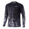 HUK fishing suit 2024 summer new upf + 50 ice silk light and breathable quick-drying fishing long-sleeved T-shirt fishing suit