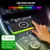 30W magnetisches kabelloses Autoladegerät-Pad mit RGB-Licht, rutschfestes Autoladegerät für iPhone 15 14 13 X Samsung Xiaomi Airprods, schnelles Laden