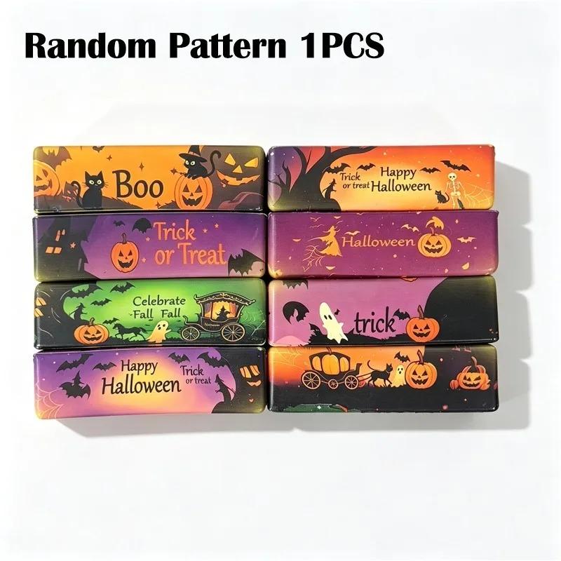 Geurige Langzame Terugvering Boter Stick Squishy Halloween Geest Vleermuis Pompoen Patroon Fidget Knijpspeeltje ADHD Sensorisch Stressverlichtingsspeeltje orange